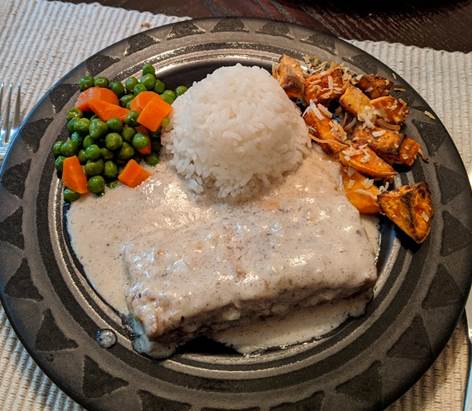 Tonga-White Fish in Vanilla Sauce