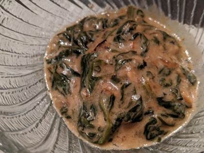 Coconut Creamed Spinach