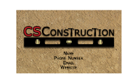 Construction Business Card